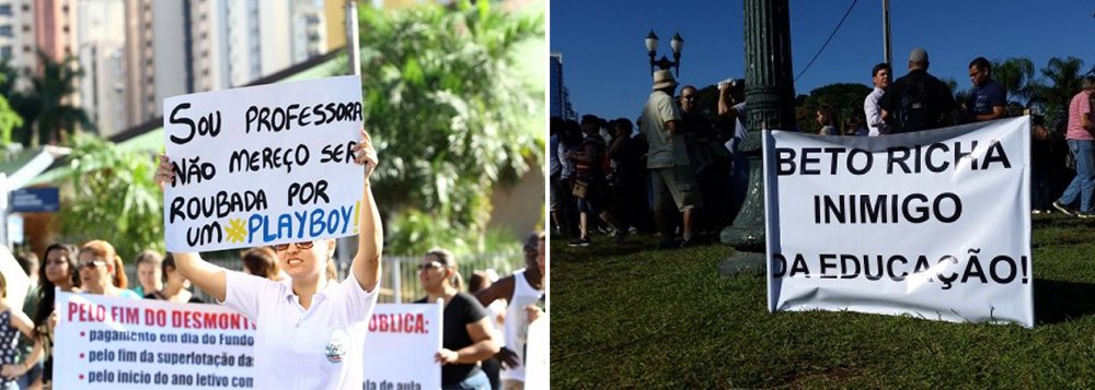 Milhares de educadores marcharão nesta terça-feira (5), exigindo a saída do governador Beto Richa (PSDB) do cargo; o magistério paranaense acredita que o tucano não tem mais condições de continuar à frente do executivo estadual, após o massacre do dia 29 de abril; até o desfecho desse imbróglio as 2,1 mil escolas da rede pública continuam 100% paradas em todo o estado;
 
 