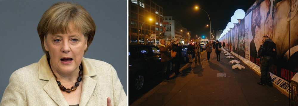 Enquanto a Alemanha se prepara para o 25º aniversário da queda do Muro de Berlim, no domingo, a chanceler Angela Merkel chamou de um "milagre" o fato de a barreira da Guerra Fria ter sido rompida sem que sequer um tiro fosse disparado; Merkel, que era uma cientista de 35 anos na Berlim Oriental comunista na época, disse à televisão alemã antes das comemorações de domingo que havia tensão, medo e emoção no ar nas semanas e dias que antecederam a abertura do Muro