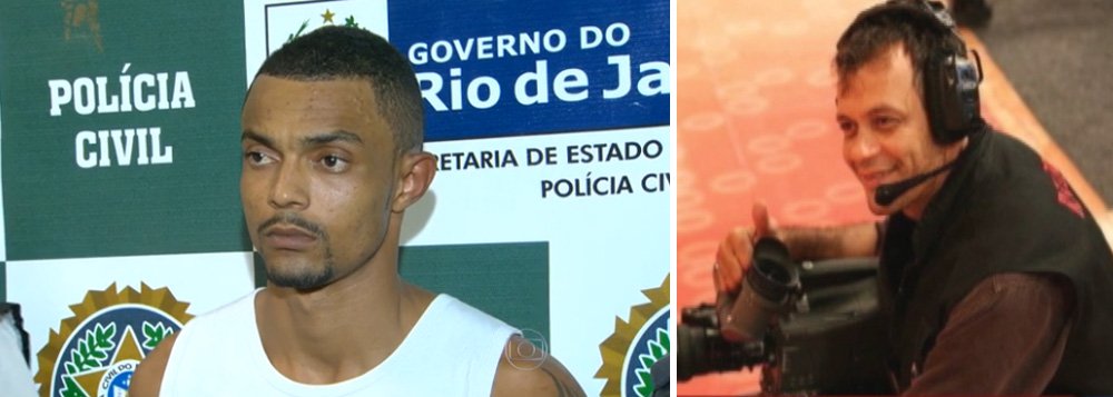 Rodrigo Feliciano Raimundo, de 27 anos, foi preso em flagrante pela polícia, logo após ter utilizado uma faca para intimidar e assaltar um entregador de comida, nas imediações da Praça Tiradentes, no centro do Rio; Raimundo foi identificado como um dos participantes do tiroteio entre PMs e traficantes, em novembro de 2011, na Favela de Antares, em Santa Cruz; a troca de tiros resultou na morte do cinegrafista da TV Bandeirantes Gelson Domingos; em nota, a assessoria da Polícia Civil informou que na ocasião Feliciano foi preso por tráfico e associação ao crime