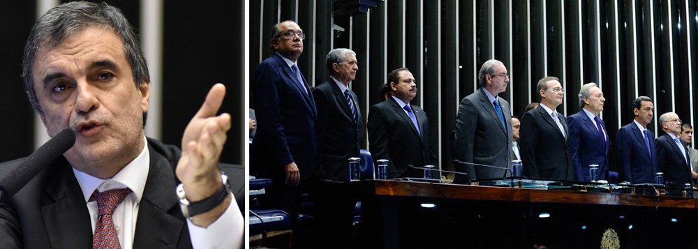 "O Supremo Tribunal Federal tem uma composição que é feita por excelentes ministros. Por ministros que têm honrado sua atuação que é exigida. Portanto não vejo qualquer prejuízo que exista ao país com aprovação da PEC", declarou o ministro da Justiça a jornalistas, sobre a proposta aprovada na Câmara que estende de 70 para 75 anos a idade da aposentadoria compulsória para ministros do Supremo; mudança foi promulgada em sessão no Senado nesta manhã