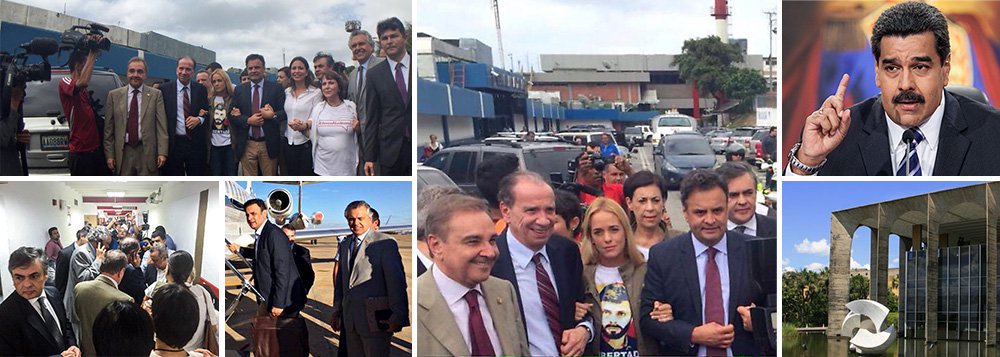 "O governo brasileiro lamenta os incidentes que afetaram a visita à Venezuela da Comissão Externa do Senado e prejudicaram o cumprimento da programação prevista naquele país. São inaceitáveis atos hostis de manifestantes contra parlamentares brasileiros", afirmou o Ministério das Relações Exteriores em nota; o Itamaraty informou ainda que o governo Dilma Rousseff solicitará por meio dos canais diplomáticos esclarecimentos ao governo de Nicolas Maduro sobre o ocorrido, "à luz das tradicionais relações de amizade entre os dois países"