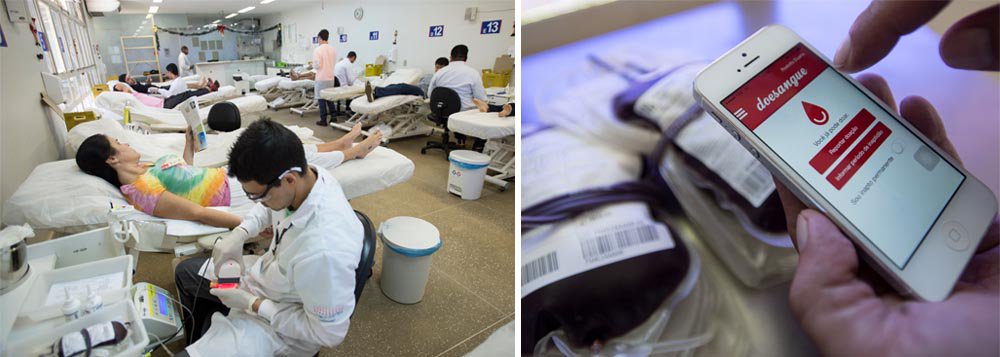 Para lembrar os doadores de irem ao hemocentro da capital federal, desde julho deste ano é possível baixar um aplicativo de celular. É o Doe Sangue, disponível para Android, IOS e Windows Phone