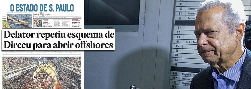 Assessoria de imprensa do ex-ministro afirma que a reportagem do jornal publicada ontem "procura, sem qualquer razoabilidade jornalística, associar José Dirceu ao esquema assumido pelo engenheiro Pedro Barusco para recebimento de recursos ilícitos no exterior" e que tentativas, "além de desprovidas de provas, só reforçam a intenção de estabelecer a qualquer custo o vínculo da Operação Lava Jato com o PT, dando continuidade a uma campanha difamatória que já dura dez anos"