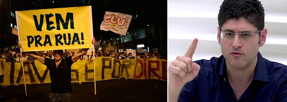 Depois das manifestações de março e abril, que pregavam a derrubada da presidente Dilma Rousseff, mas deram com os burros n'água, o movimento Vemprarua, liderado pelo empresário Rogério Chequer, revela sua real natureza: é uma organização que visa defender privilégios da elite e dos ultraricos; nova pauta do vemprarua será o combate à taxação de grandes fortunas e a um imposto maior sobre heranças; classe média remediada que saiu às ruas pode ter sido iludida por uma organização que representa o 1% mais rico da sociedade brasileira