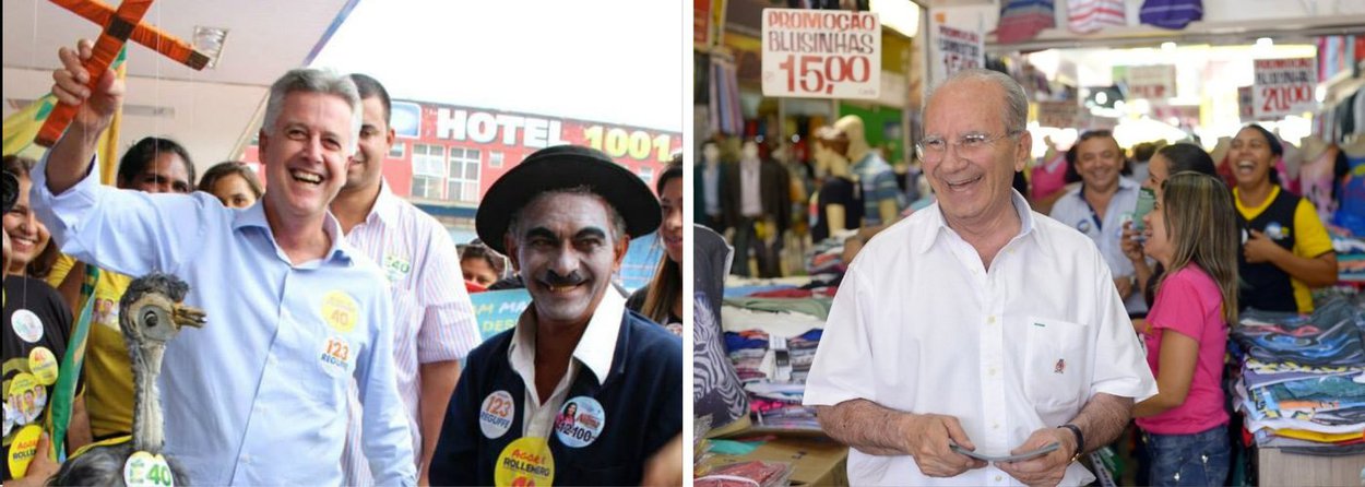 Cortejada por petistas e tucanos, Marina Silva (PSB) estará no palanque de Rollemberg (PSB) e poderá influenciar decisivamente a formação de alianças para o segundo turno das eleições para governador do Distrito Federal; tal qual Marina, Rollemberg enfatiza questões programáticas, se mostra aberto a alianças e aguarda as propostas dos outros partidos