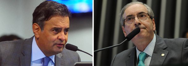 O presidente do PSDB, senador Aécio Neves, afirmou, nesta quinta (27), que o deputado federal Eduardo Cunha (PMDB) perderá as condições de continuar presidindo a Câmara caso vire réu da Operação Lava Jato; "A aceitação da denúncia por parte do Supremo tira as condições, acredito eu, mínimas de condução da Câmara dos Deputados", ponderou; o tucano disse ainda que as acusações contra Cunha, denunciado pelos crimes de corrupção passiva e lavagem de dinheiro, "são extremamente graves"; declaração de Aécio rompe com o tom de cautela adotado pela oposição desde que a Procuradoria Geral da República apresentou a denúncia contra o presidente da Câmara no STF na semana passada