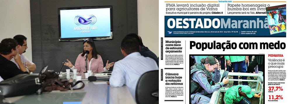 O Sistema Mirante de Comunicação amarga uma crise financeira sem precedentes com a falta de recursos do Governo do Estado do Maranhão; desde janeiro, com a saída do grupo Sarney, foi encerrada a transferência de dinheiro público para os cofres da empresa, que chegou a receber cerca de R$ 40 milhões em verbas de publicidade na gestão de Roseana; de todas as ramificações, o impacto maior foi nas finanças do jornal "O Estado do Maranhão"