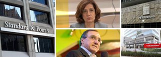 A Globo Comunicação e Participações S.A, da família Marinho, foi uma das 30 empresas que tiveram sua classificação rebaixada para negativa pela agência Standard &amp; Poor's nesta quarta-feira 29; por meio de colunistas econômicos como Miriam Leitão e Carlos Alberto Sardenberg, a Globo previu por várias vezes o rebaixamento e até a perda do grau de investimento do Brasil, que não se concretizou; já Petrobras e Odebrecht, usadas intensivamente para atacar o governo da presidente Dilma, não sofreram alteração em suas classificações; família Marinho demonstra não seguir os ensinamentos de Miriam e Sardenberg