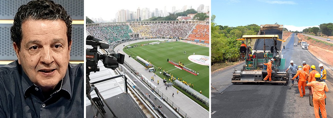 Jornalista compara os dois escândalos, o da Fifa e o das empreiteiras, e sugere que o negócio das transmissões de campeonatos de futebol "pode ser mais sujo e pesado"; Fernando Brito, do Tijolaço, comenta o artigo: "É impossível separar os muitos milhões que elas custam dos muito mais milhões que geram e dos vários milhões que, para consegui-las, se distribuem das gavetas para gavetas"