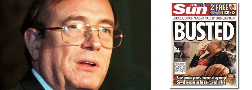 John Sewell, integrante da Câmara dos Londres do Reino Unido, deixou o cargo depois de a polícia ter iniciado uma investigação para averiguar um vídeo no qual aparece consumindo cocaína com várias prostitutas; "Meu comportamento não é compatível com a Câmara dos Londres e minha permanência prejudicaria a confiança do público. Sirvo melhor à câmara se a abandonar", afirmou o político escocês, que foi expulso ontem do Partido Trabalhista