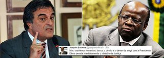 Ministro da Justiça, José Eduardo Cardozo, rebate críticas e afirma que agenda com advogados da Lava Jato faz parte de sua função; ele também questiona os "advogados que aceitam que a advocacia seja criminalizada. Como se fossem vilões"; questionado sobre as declarações do ex-presidente do Supremo Tribunal Federal Joaquim Barbosa, que exigiu sua demissão, diz: "As pessoas que têm mentalidade autoritária de criminalizar o exercício da advocacia não percebem que vivem num Estado de direito"; "Talvez para alguns nem devessem existir contraditório, ampla defesa e advogados no mundo. Talvez preferissem o linchamento"