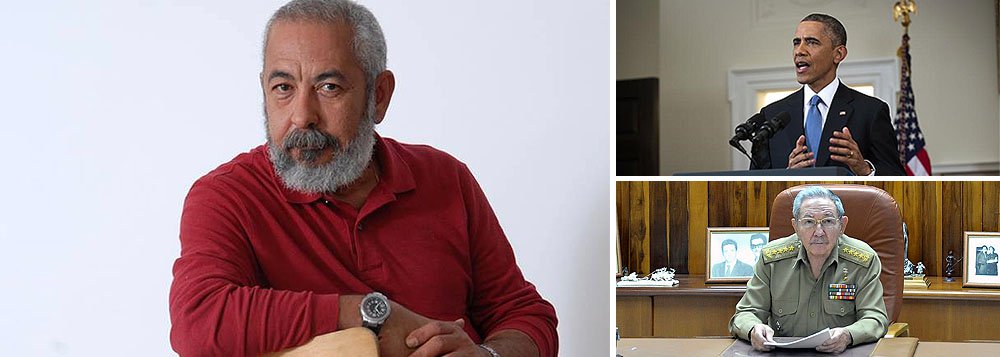 Escritor cubano conta ter ficado "aturdido" com o anúncio histórico de que Estados Unidos e Cuba reatavam suas relações diplomáticas; autor de "O homem que amava os cachorros", Leonardo Padura escreve que, além de agradecer ao Papa Francisco, é "preciso ir mais acima e agradecer a Deus, porque em circunstâncias assim não me resta outra opção senão acreditar em sua existência"