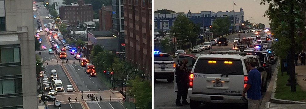 A polícia norte-americana respondeu a relatos sobre a presença de um suposto atirador em uma base naval de Washington, onde um homem armado matou 12 pessoas em 2013, e uma instalação militar foi interditada, com funcionários colocados em um abrigo