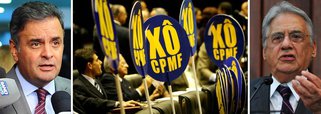 "Somos contra o aumento dos impostos", disse, neste sábado, o senador Aécio Neves (PSDB-MG), ao comentar a possível volta da CPMF; "Nós, do PSDB, não apoiaremos nenhuma proposta que puna ainda mais os já tão punidos cidadãos, consumidores e contribuintes brasileiros"; criado em 1997, no governo FHC, o imposto caiu no segundo mandato do ex-presidente Lula, após intensa campanha promovida por entidades empresariais; neste sábado; o ex-presidente Lula afirmou que "a CPMF nunca deveria ter acabado"; com um déficit previsto de R$ 130 bilhões para 2016, o governo federal conta com a receita de R$ 80 bilhões do imposto para ajustar suas contas