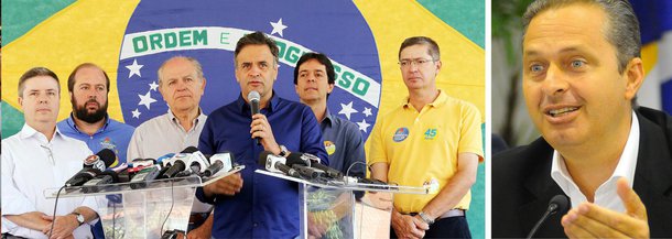 Ao receber nesta quarta (8) o apoio do PSB, o presidenciável tucano Aécio Neves disse que quer a companhia do partido não só agora no segundo turno da disputa eleitoral, mas também nos quatro anos de governo caso seja eleito; em discurso na reunião da Executiva do PSB que selou o apoio a sua candidatura, Aécio lembrou o ex-governador Eduardo Campos; "Não vamos desistir do Brasil", disse Aécio ao terminar seu discurso, repetindo a frase que foi celebrizada por Campos