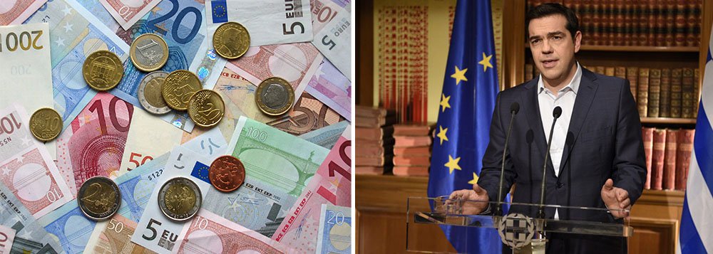 Eurogrupo de ministros das Finanças deve avaliar o pedido, que é formalmente direcionado a seu presidente, Jeroen Dijsselbloem, em uma teleconferência nesta quarta-feira; primeiro-ministro grego, Alexis Tsipras, garantiu ao Parlamento Europeu que vai apresentar propostas de reformas esta semana para garantir um acordo de resgate 