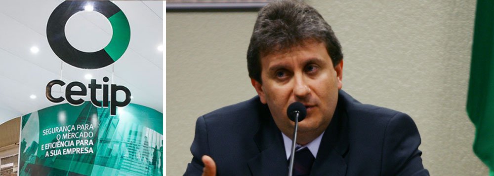 As ações da Cetip desabam em 6,07% nesta segunda-feira, 9, em meio a suposto envolvimento da empresa em esquema de propina com o governo; há menções do doleiro alberto Youssef de pagamentos milionários a políticos provenientes de contratos de órgãos como o Denatran; a Cetip é responsável por registros de gravames nesse sistema, o que a ligaria possivelmente a esse esquema; no caso do Denatran, dois ex-deputados do PP, João Pizzolatti (SC) e Pedro Correia (PE), serão investigados pela suspeita de terem recebido propina de R$ 20 milhões
