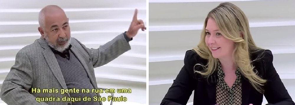 Após a entrevista em que levou uma "chinelada" do escritor cubano Leonardo Padura no programa Roda Viva, da TV Cultura, na semana passada, a repórter da Veja Nathália Watkins admitiu que fez "as perguntas que o Augusto [Nunes, o apresentador] mandou"; revelação foi feita pela editora de Padura, Ivana Jenkins; em tom afirmativo, a jornalista garantiu que os cubanos morriam de fome na ilha caribenha; como resposta, teve que engolir de Padura: "Há mais gente na rua em um quarteirão aqui de São Paulo do que em toda Cuba"