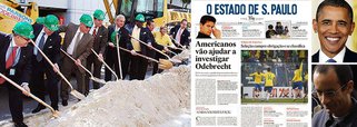 Segundo informa o jornal Estado de S. Paulo, o Ministério Público Federal que atua na Operação Lava Jato decidiu pedir ajuda aos Estados Unidos, "onde está a mais eficiente rede de combate à corrupção do mundo", para investigar a Odebrecht, maior exportadora de serviços do País, com mais de 100 mil empregados; preso pelo juiz Sergio Moro, o presidente da empresa, Marcelo Odebrecht, iniciou sua carreira nos Estados Unidos, onde a empresa construiu obras importantes, como o Aeroporto de Miami, deslocando concorrentes norte-americanos; Barack Obama agradece, até porque jamais pediria a outro país para levantar provas contra empresas americanas, como a Halliburton, que foi uma das financiadoras da invasão ao Iraque