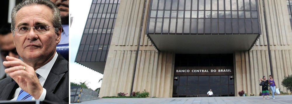 "Banco Central independente significa que a saúde da economia será diagnosticada com olhos técnicos e imune a ascendências políticas", diz o senador Renan Calheiros (PMDB-AL), presidente do Congresso Nacional, em artigo publicado neste domingo; nele, Renan também defende o corte pela metade do número de ministérios