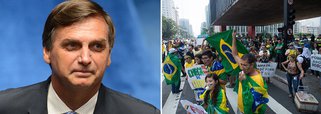 Deputado federal do PP do Rio de Janeiro, conhecido por declarações homofóbicas e sexistas, tirou fotos com os manifestantes anti-governo na Avenida Paulista, onde foi até chamado de presidente; ele chegou a discursar de um carro de som e disse que "Aécio deveria estar aqui"