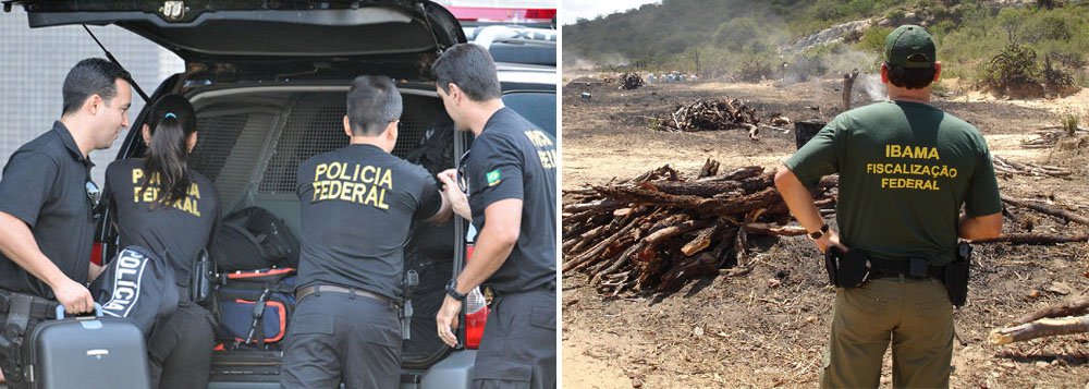 Servidores do Ibama e da Secretaria de Meio Ambiente e Recursos Naturais do Maranhão (Sema) são suspeitos de participar de esquema de fraudes em processos ambientais; ao todo, em meio a Operação Ferro e Fogo I e II, estão sendo cumpridos dois mandados de prisões preventivas, 21 de prisão temporária, 28 de busca e apreensão e seis conduções coercitivas nas cidades maranhenses de São Luís e Imperatriz
