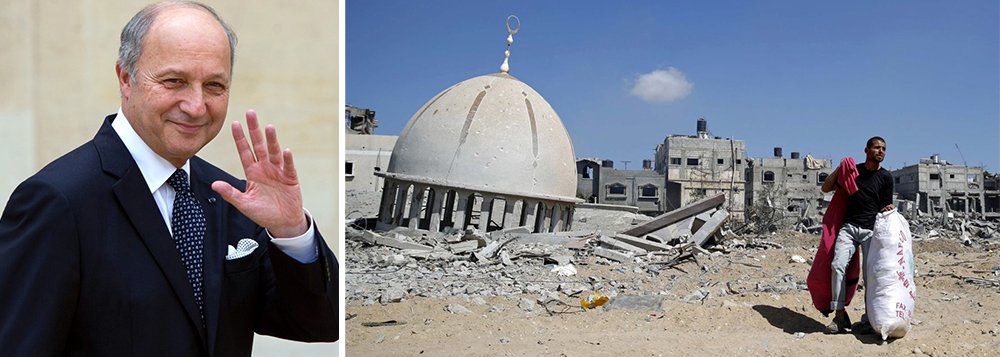 "Nós defendemos uma solução de dois Estados. Precisamos garantir a segurança de Israel, isso é óbvio. Não há paz e segurança sem justiça para os palestinos, mas vamos ser honestos, justiça não tem sido dada aos palestinos", disse o chanceler francês, Laurent Fabius; "Eu irei... ao Egito, territórios palestinos e Israel para conversar com seus líderes"