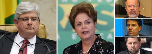 Procurador-geral da República disse hoje a parlamentares da oposição não ver motivos fáticos, suporte, razões para investigar a presidente no âmbito da Operação Lava Jato; relato foi feito pelo deputado do PPS Raul Jungmann (PE), que se encontrou com Rodrigo Janot acompanhado dos líderes do DEM, Mendonça Filho, e do PSDB, Carlos Sampaio; parecer de Janot enviado ao STF no início do mês pedia que Dilma Rousseff não fosse investigada com base no artigo 86 da Constituição, que afirma que "o presidente da República, na vigência de seu mandato, não pode ser responsabilizado por atos estranhos ao exercício das funções"; para Mendonça Filho, a avaliação "preliminar" de Janot não significa que não possam aparecer "fatos novos que levem o Ministério Público a reavaliar a posição atual"