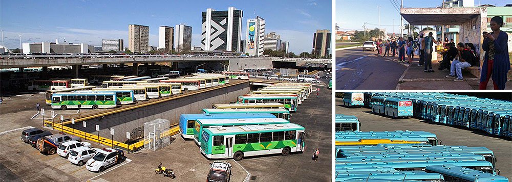 Motoristas e cobradores das cooperativas Alternativa, Cootarde, MCS e parte da Coopatag seguem de braços cruzados, por conta de salários atrasados e tíquete; de acordo com o sindicato da categoria, a greve afeta sete regiões administrativas do Distrito Federal e cerca de 45 mil passageiros; sindicato diz, também, que a dívida do GDF com as cooperativas chega a R$ 1,4 milhão