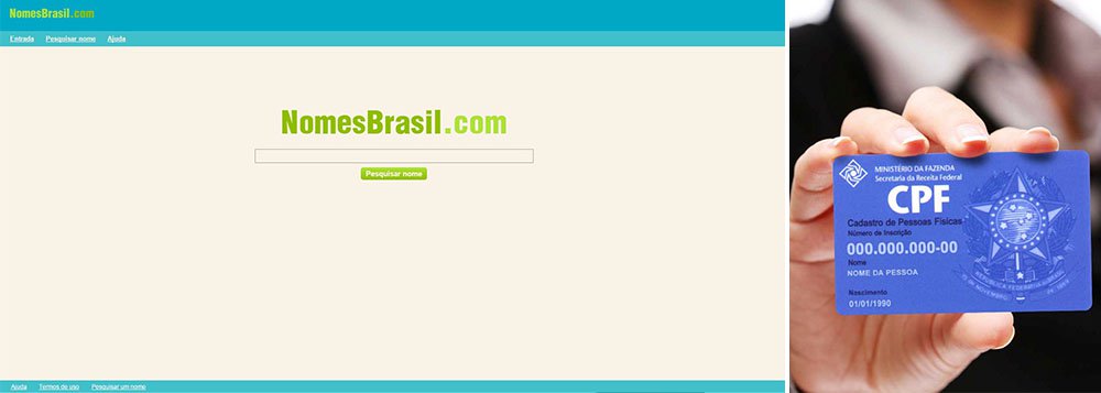 Petição com mais de 112 mil assinaturas pede o fim do NomesBrasil, site que divulga sem autorização o CPF de brasileiros; página pode facilitar fraudes com roubo de identidade; segundo o analisador de sites Ipeer, o endereço da página está hospedado no Canadá 