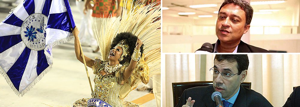 As escolas de samba do Grupo Especial do Rio de Janeiro deveriam renovar as fontes de recursos para não depender apenas de contratos vinculados aos enredos com os quais vão se apresentar no Sambódromo; opinião é do chefe do Departamento de Marketing da Escola Superior de Propaganda e Marketing, Marcelo Guedes (no alto); “Tem que ver se o patrocínio está de acordo com a imagem e o posicionamento da escola. Hoje é cada vez mais necessário ter preocupação com o critério”, afirmou; presidente da Liga Independente das Escolas de Samba (Liesa), Jorge Castanheira (em baixo), admitiu que não há um regulamento na instituição que defina o que é permitido em termos de patrocínio; discussão veio à tona após polêmico patrocínio da Guiné Equatorial à Beija-Flor