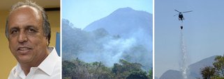 O governador Luiz Fernando Pezão (PMDB) espera que nas próximas 48 horas o incêndio que atinge a região serrana do Rio seja controlado; de acordo com o gestor, "este é um incêndio de magnitude nunca vista na região. Todas as medidas estão sendo tomadas pela Defesa Civil"; bombeiros que atuam na região, contarão com o auxílio de mais quatro helicópteros, enviados pelo governo federal