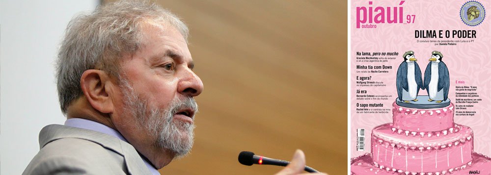 Ex-presidente nega ter feito comentários sobre a presidente Dilma a empresários, como descreve o texto da revista; "Lamento profundamente que a edição de outubro de Piauí tenha atribuído a mim declarações e atitudes que não correspondem à realidade", diz ele, que descreve as falas como "mentiras baseadas em fontes anônimas"; "Entristece-me o fato de ver minha família mencionada nessa teia de futricas, sem ter a chance de repudiá-las antes da publicação", afirma ainda, acrescentando que o Instituto Lula não foi procurado "para confirmar, retificar ou esclarecer o que foi publicado"