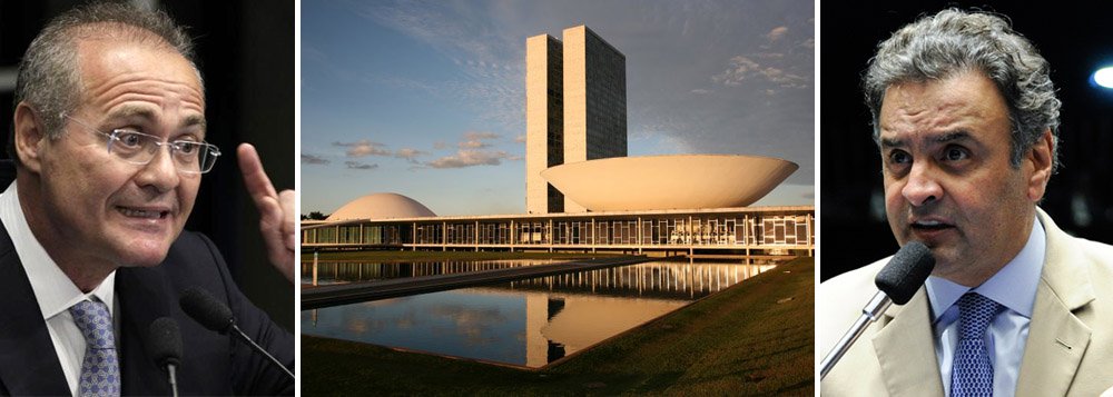 Presidente do Congresso Nacional, senador Renan Calheiros confirmou que o projeto que altera o superávit primário deve ser votado hoje, mas ressaltou que é necessária a presença da maioria da base aliada para que a votação ocorra no início da noite; "Torço para que nós cheguemos ao fim (nesta terça). Primeiro, antes de qualquer coisa, é fundamental que nós tenhamos a maioria presente nas Casas", disse; projeto foi alvo de ação do PSDB, de Aécio Neves, no Supremo Tribunal Federal, e depois por parte de líderes da oposição; parlamentares acusam Dilma de crime de responsabilidade fiscal; à frente da base governista, Renan pode ainda emplacar seu aliado Vital do Rêgo no TCU