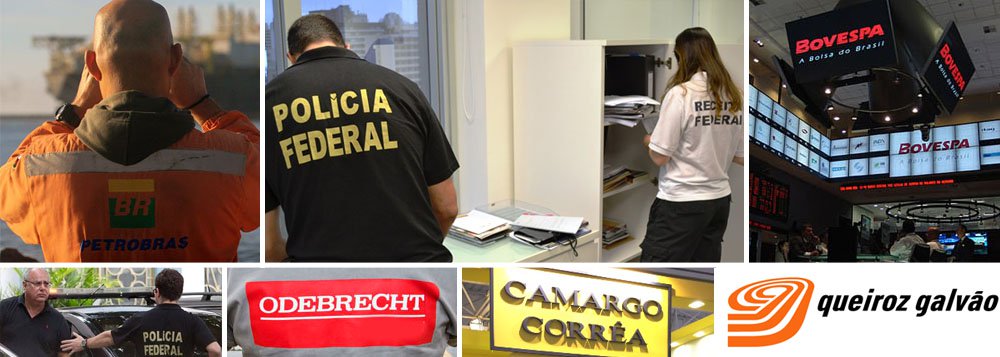 Prisões em série em empreiteiras abalam o mercado financeiro; dia tenso; ações da Petrobras ficaram bloqueadas para comercialização durante toda a primeira hora do pregão da Bovespa; divulgação do balanço trimestral da estatal foi adiado por falta de aval de empresa de auditoria; papéis da companhia perderam 5% quando finalmente foram liberados, mas queda recuou em seguida para cerca de 3%; índice Bovespa, que chegou a cair quase 2%, amenizou perdas e fechou em leve queda de 0,14%