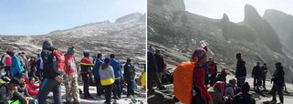 Pelo menos um montanhista morreu e dois ficaram feridos no Monte Kinabalu, na Malásia, depois de um terremoto de magnitude 6 na escala Richter atingir hoje (5) a região, onde estavam cerca de 200 pessoas; o médico Rezlan Abdul Rahan anunciou a existência de um morto quando chegou à base da montanha, divulgou o jornal local The Star; as autoridades malaias estão fazendo operações para resgatar as mais de 100 pessoas que ficaram presas no Kinabalu, no estado de Sabah