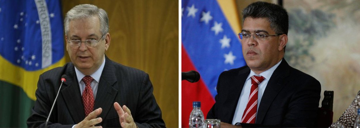 Ministro das Relações Exteriores, Luiz Alberto Figueiredo, cobrou nesta quarta (5) do encarregado de Negócios da Embaixada da Venezuela, Reinaldo Segóvia, explicações sobre a vinda, semana passada, do ministro de Comunidades e Movimentos Sociais e vice-presidente de Desenvolvimento do Socialismo Territorial, Elias Jaua, para compromissos políticos, sem que o governo brasileiro fosse comunicado