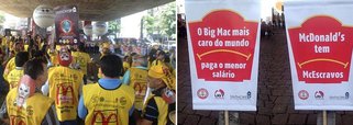 Manifestantes brasileiros se concentram nesta quarta-feira 15 em São Paulo, Brasília, Bahia e Goiás; objetivo do protesto em vários lugares do mundo é alertar a população sobre o desrespeito recorrente e contínuo aos direitos trabalhistas por parte da rede de fast food