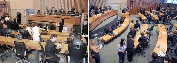 Deputados distritais aprovaram, em primeiro turno, na última quarta-feira (22), duas relevantes proposições que garantem maior autonomia à Câmara Legislativa do Distrito Federal; uma delas, a Proposta de Emenda à Lei Orgânica (PELO) N° 77/2014, de autoria do deputado Alírio Neto (PEN) e de vários outros colegas, determina que as emendas individuais dos parlamentares ao Orçamento Anual do Distrito Federal sejam obrigatoriamente executadas pelo Executivo quando forem "destinadas a investimentos, manutenção e desenvolvimento de ensino ou a ações e serviços de saúde".