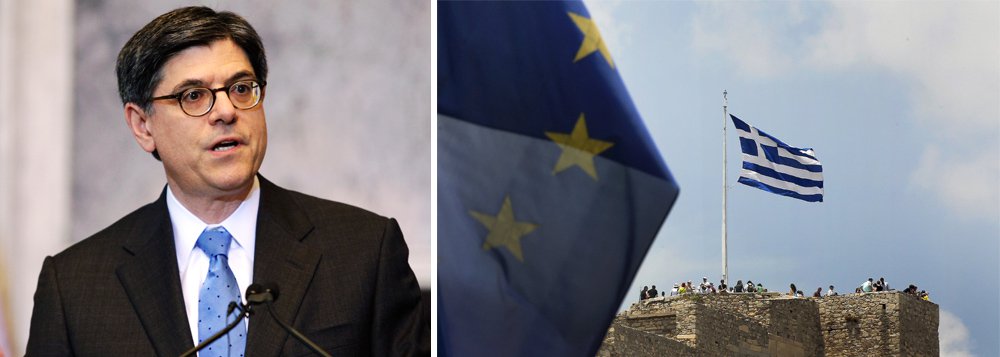 O governo do presidente dos EUA, Barack Obama, alertou a Europa nesta quarta-feira, 8, que permitir que aconteça uma ruína econômica e financeira na Grécia seria um erro geopolítico; secretário do Tesouro norte-americano, Jack Lew, disse que tem feito contato constante com autoridades europeias em relação à crise da dívida grega, que ameaça levar Atenas a sair da zona do euro e aumentar as dificuldades para o povo grego; "Acredito que o desconhecido é um risco à economia da Europa e do mundo ... acredito que geopoliticamente é um erro"