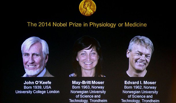 Prêmio foi concedido a John O’Keefe e ao casal May-Britt e Edvard Mosel pelas descobertas sobre as “células que constituem um sistema no cérebro de determinação da posição”, uma espécie de GPS interno, segundo o júri