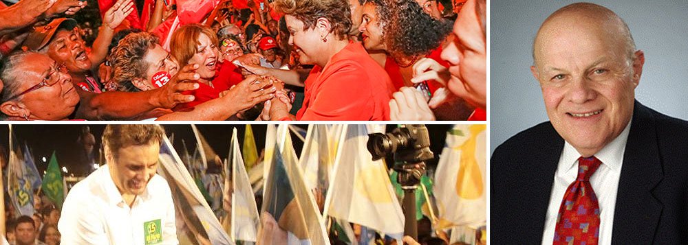 Segundo o diplomata Mel Levitsky, que foi embaixador americano no Brasil no governo Bill Clinton, se o tucano Aécio Neves sair vencedor, a Casa Branca o convidaria rapidamente para uma visita de Estado; já com Dilma Rousseff, "faria uma diplomacia silenciosa para descobrir se ela não vai recusar outra vez"