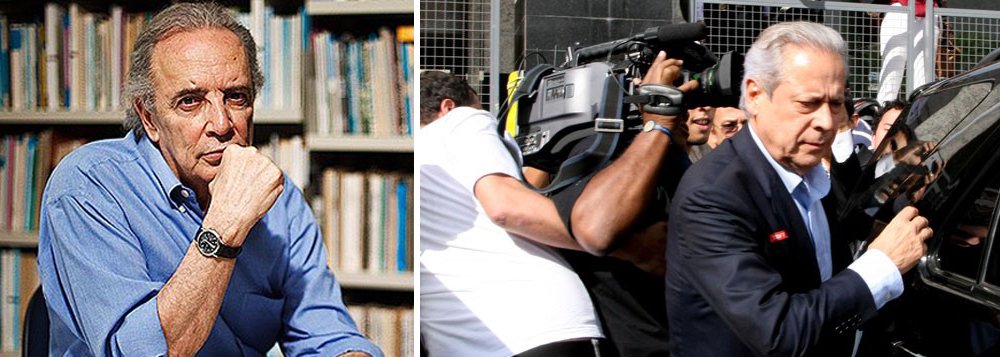 "Dizê-lo instituidor é aliviar de um grande peso acusatório os empreiteiros e ex-dirigentes da Petrobras que têm feito delação premiada e, por isso, são chamados pelos componentes da Lava Jato de 'colaboradores'", escreve o jornalista; segundo Janio de Freitas, "se houve um 'instituidor' do 'esquema', seu nome perdeu-se na desmemória do tempo"