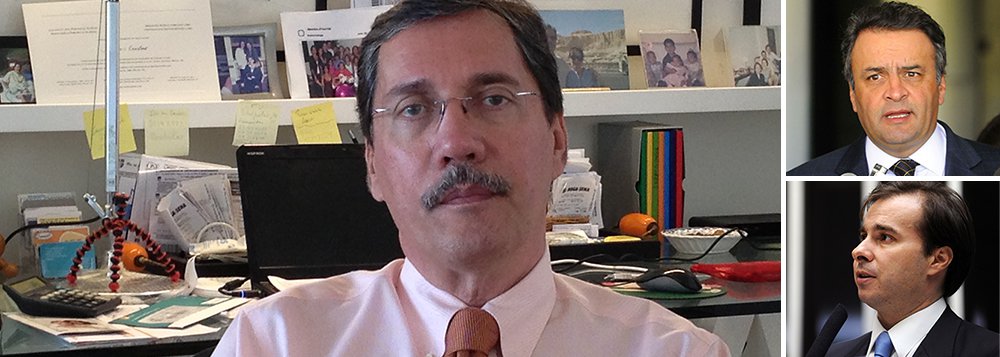 Colunista Merval Pereira diz que oposição perdeu uma grande oportunidade de desestabilizar o governo da presidente Dilma ao dar 16 votos essenciais para a aprovação da MP 665; diz, no entanto, que a explicação do deputado Rodrigo Maia, um dos votos do DEM pró- governo, é uma atitude 'louvável': “disse que votou a favor do país, que entraria num caos econômico caso o ajuste fosse derrotado”; quanto o PSDB, de Aécio Neves, afirma que “derrotar politicamente o governo é mais democrático e eficiente para paralisá-lo do que buscar motivos para o impeachment sem que existam até o momento as condições jurídicas”