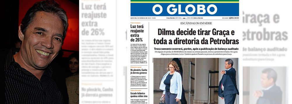 "Publicar uma foto onde um homem casualmente aponta para a rua, tendo a presidenta da Petrobras, Graça Foster caminhando logo a frente, como se aquele estivesse a mandando para fora, é de uma baixaria e de maldade, de um artifício tão tacanho que nem na época de adolescente eu me dispunha a fazê-lo", escreve Washington Luiz de Araújo, colunista do 247, sobre a capa do jornal desta quarta-feira 4