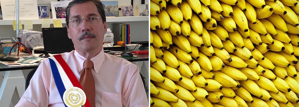 Defensor da derrubada da presidente Dilma Rousseff, o jornalista Merval Pereira, colunista do Globo, argumenta que o Brasil não será uma república bananeira se fizer o impeachment, mas sim se não o fizer; "Ora, seremos realmente uma 'República de Bananas' se, ao contrário, decidirmos que um presidente da República está acima da lei e pode fazer qualquer coisa no exercício do cargo, porque foi eleito pelo povo", diz ele; golpe paraguaio, defendido por Aécio Neves e uma ala radical do PSDB, tem mais um adepto