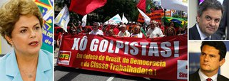 Em manifesto, militantes de movimentos populares, sindicais, pastorais e partidos políticos reagem ao golpismo da oposição contra a presidente Dilma Rousseff: “consideramos inaceitável e nos insurgimos contra as reiteradas tentativas de setores da oposição e do oligopólio da mídia, que buscam criar, através de procedimentos ilegais, pretextos artificiais para a interrupção da legalidade democrática”, diz trecho do texto; grupo também denuncia ‘justiceiros’ do Judiciário, em referência à condução da Lava Jato pelo juiz Sérgio Moro e pela força-tarefa do MP; de acordo com o manifesto, eles querem "substituir o papel dos outros poderes, assumir papel de Polícia e desrespeitar a Constituição"