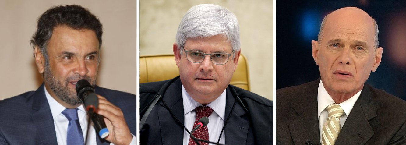 O senador e presidente nacional do PSDB, Aécio Neves (MG), classificou como "uma piada" os rumores de que seu nome estaria na lista de políticos investigados na Lava Jato que será entregue ao STF nos próximos dias pelo procurador-geral da República Rodrigo Janot; boato de participação de Aécio foi levantado pelo jornalista Ricardo Boechat, que disse "não se surpreenderia" se o tucano figurasse entre os envolvidos