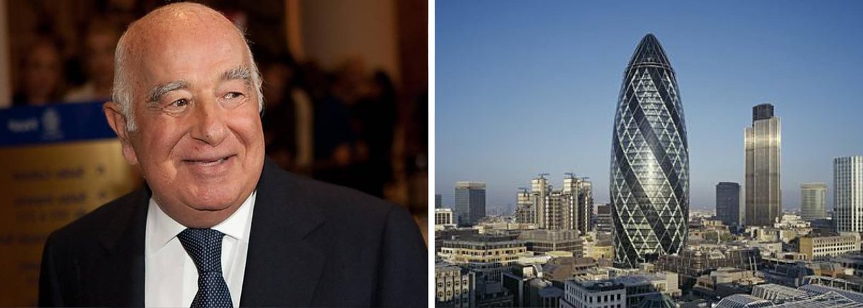 Banqueiro brasileiro Joseph Safra abre a carteira; após comprar produtora americana de bananas Chiquita, por US$ 1,3 bilhão, grupo Safra arremata edifício 'Gherkin', em Londres, por 726 milhões de libras; capital formado no mercado financeiro do Brasil mostra poderio nos centros do capitalismo