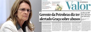 Reportagem desta sexta-feira do jornal Valor Econômico aumenta a temperatura do caso Petrobras; segundo o jornal, que é uma sociedade entre os grupos Globo e Folha, a géologa Venina Velosa da Fonseca, que foi gerente-executiva da área de abastecimento da empresa, alertou sobre excessos de aditivos na Refinaria Abreu e Lima e também sobre serviços pagos e não prestados; em nota, a estatal contestou a reportagem e afirmou que todas as providências foram tomadas, como a demissão de um gerente responsável pelos pagamentos indevidos e a realização de uma apuração interna sobre Abreu e Lima; "assim, fica demonstrado que a Companhia apurou todas as informações enviadas pela empregada citada na matéria", dia a nota